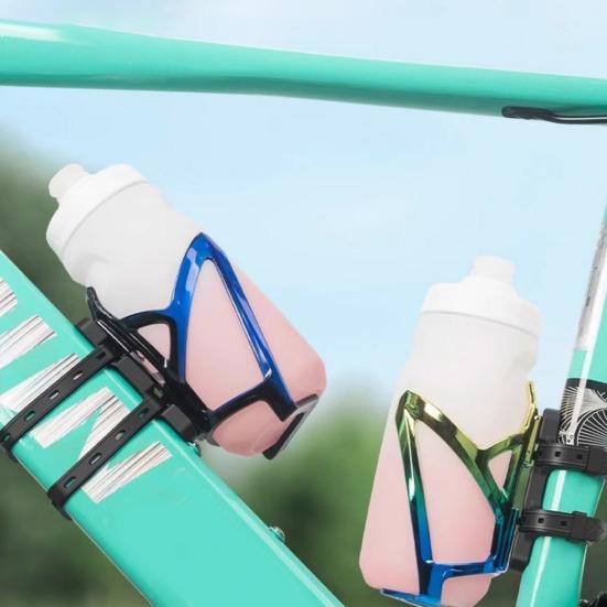 Bicycle Water Bottle Holder Adapter Adjustable Mountain Road Bike Handlebar Seatpost Tube Frame Mount Beverage Bottle Cage Mounting Base