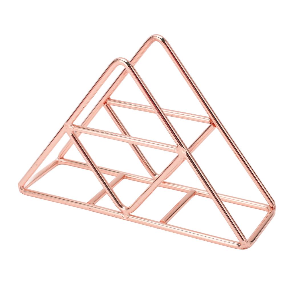 Салфетница модная утолщенная расширенная треугольная отдельно стоящая металлическая кованая вертикальная салфетка