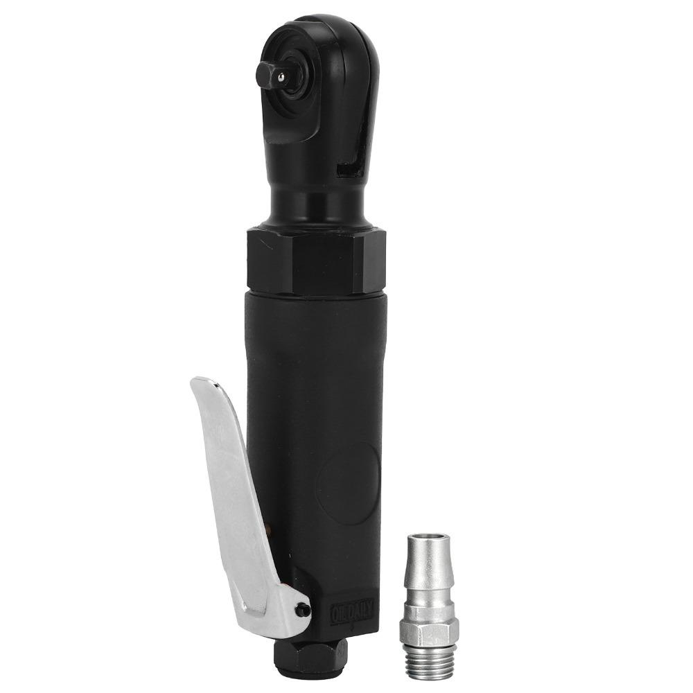 Portable Air Wrench Black 1/4 Inch Wrench Efficient Mini Ratchet Wrench  Tight Spaces