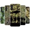 Камуфляжный чехол для телефона в стиле милитари для Samsung Galaxy A51 A71 A50 A70 A40 A30 A20E A10 A41 A31 A21S A11 A01 A6 A8 + A7 A9 Plus