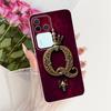 Чехол для Vivo S18Pro V2344A Чехол для Vivo S18 Pro Прозрачный Роскошная Корона Буквы от A до Z 2D Плоский Узор Мягкий Чехол