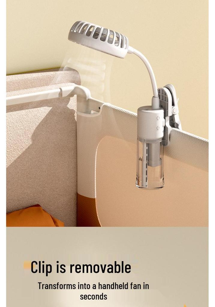 Portable Multi-Angle Mini Spray Fan with Clip and Humidifier