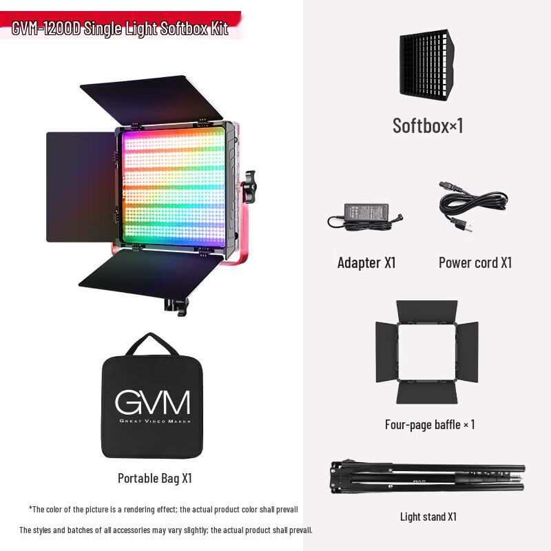 GVM 800D RGB LED Video Panel Light