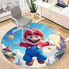1pc Mario Office Round Area Rug, Under Office Chairs Bedroom Living Room Home Decor, Room Deco, Available in Various Sizes252