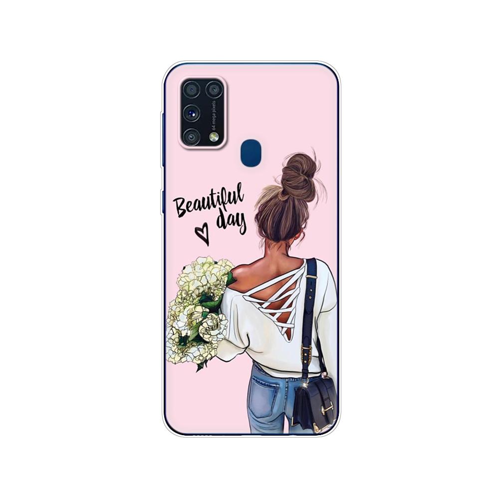 Чехол для Samsung M31, 6,4 дюйма, мягкий силиконовый чехол из ТПУ для Samsung Galaxy M31 M 31 SM-M315FZBVSER m315, задняя панель телефона, бампер, чехол