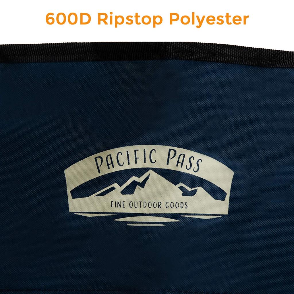 Японский стул для кемпинга Pacific Pass с сумкой для напитков Quad Chair M [подлинный импорт] держатель/хранилище синий/серый