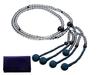 Kyoto Buddhist Altar Hayashi Prayer Beads Nichiren Sect Shakuni Genuine Crystal with Blue Tiger Eye Stone Formal Official Bag Kyoto Prayer Beads (For