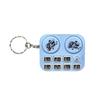 Creative Mini Dj Machine Music Keychain Funny Luminous Sound Toy Keyring Car Key Holder Bag Pendant Backpack Hanging Decoration