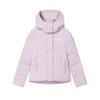 Solid Color Simple Warm Versatile Casual Hooded Puffer Jacket Women Outerwear Dark-Pink F51W449902FPK