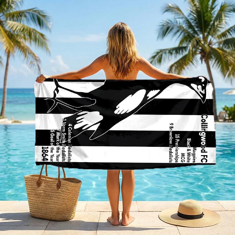 Collingwood Fashion Beach Towel: Ideal for Summer Adventures Soft, absorbent and quick drying suitable for swimming and bathing