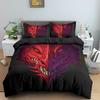 Red Dragon King Queen Duvet Cover Western Mythical Animals Bedding Set For Kids Teens Adults Magical Creature 2/3Pcs Quilt Cover