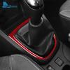 Настоящая мягкая карбоновая наклейка для Renault Clio 4 2013 2014 2015 2016 2017 2018 LHD RHD Автомобиль Рамка внешней части рычага переключения передач Интерьер