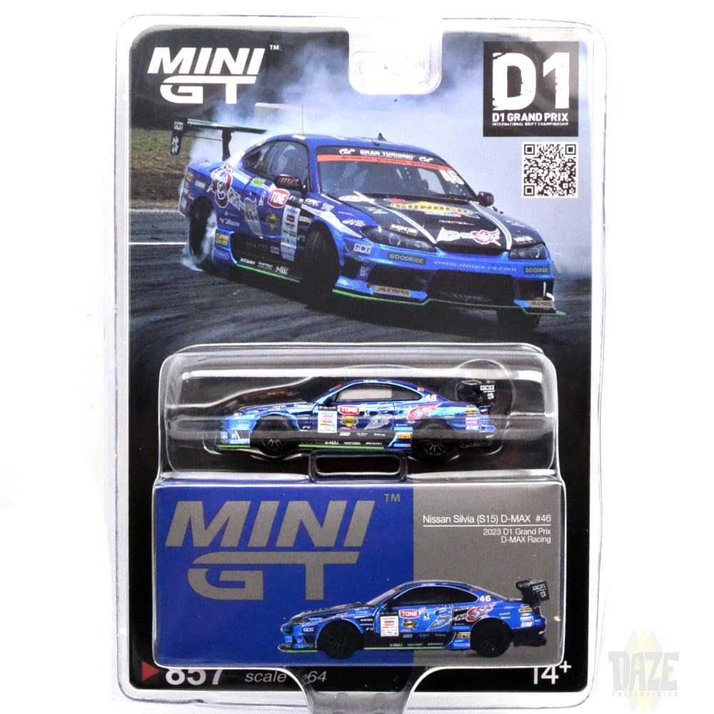 MINI GT Масштаб MiJo TOYS NISSAN SILVIA RACING 2023 D1 GRAND PRIX MiJo Toys Эксклюзив Nissan Silvia RACING 2023 D1 GRAND PRIX 164 - (С15) D-MAX #46