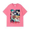 275 GSM Washed T-shirts 100% Cotton Ghibli V2 Howl Moving Castle Print Unisex Heavy Cotton T Shirt