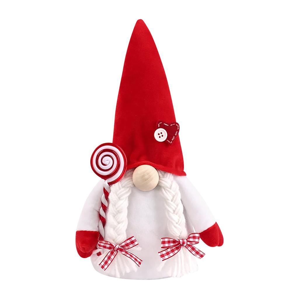 Украшения ко Дню святого Валентина Настольные украшения Вязаный безликий гном Гном Декор