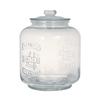 Glass Cookie Jar 5L Display Storage Container Kitchen Height 260mm Width 185mm Depth 185mm CH00-H05-5