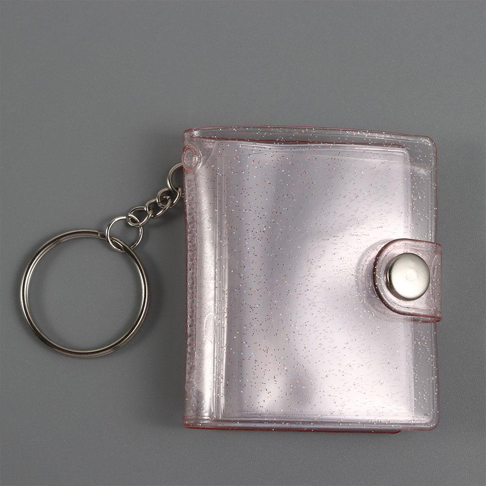 Pockets 1 Inch Card Stock Photo Card Holder Binders Albums Mini Photo Album Photos Holder Keychain