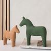 Деревянное украшение в скандинавском стиле Моранди в виде лошади для декора дома, офиса или гостиной