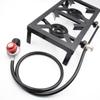 Outdoor Propane Gas Burner Double Cast Iron Stove for Patio Camping BBQ Cooking (US Standard)