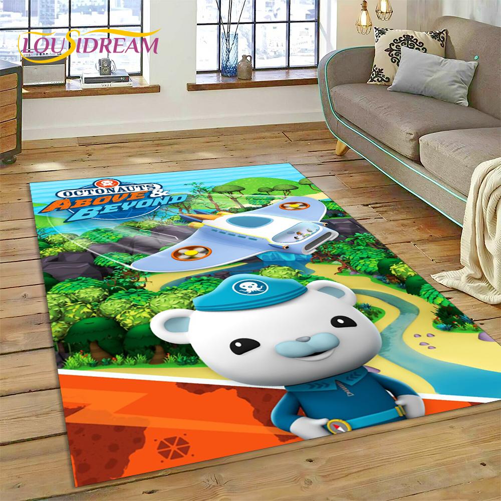 3D Мультяшный Коврик The Octonauts Barnacles, Ковер для Гостиной Спальни Дивана, Декоративный Придверный Коврик, Детский Нескользящий Коврик для Пола