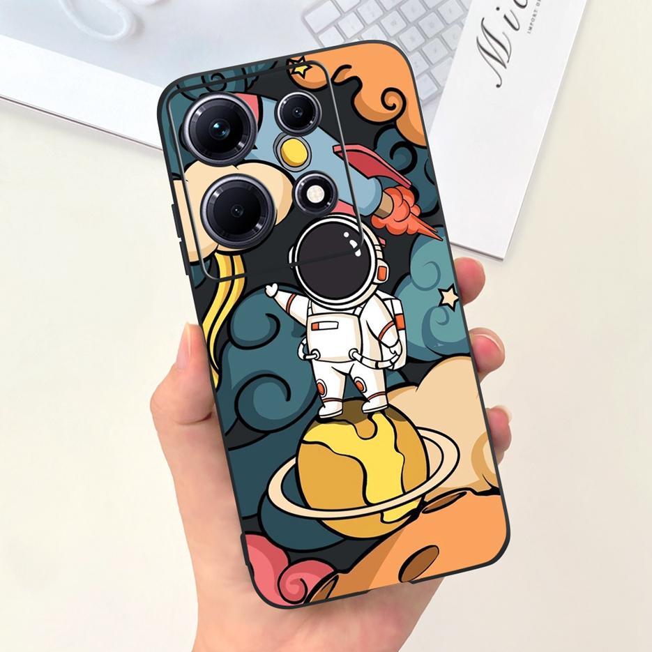 For Infinix Note 30i Case X6716 Cute Astronauts Cartoon Cover Soft Silicone Phone Case For Infinix Note 30 Pro Note30 VIP Bumper