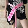 Vintage Finish Satin Necktie Y2K Style Preppy Tie Aesthetic Star Print Necktie  Harajuku Fashion
