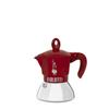 Bialetti Moka Induction Exclusive Red 2-Cup Coffee Maker, Induction Compatible & Stovetop Compatible (Coffee Maker, Espresso Maker, Mocchinetta)