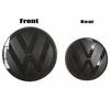 2Pcs Car Logo Front Bonnet Grill Badge Cover Trunk Lid Emblem Sticker For VW Golf Amarok T5 Phaeton Teramont Auto Sticker ze5