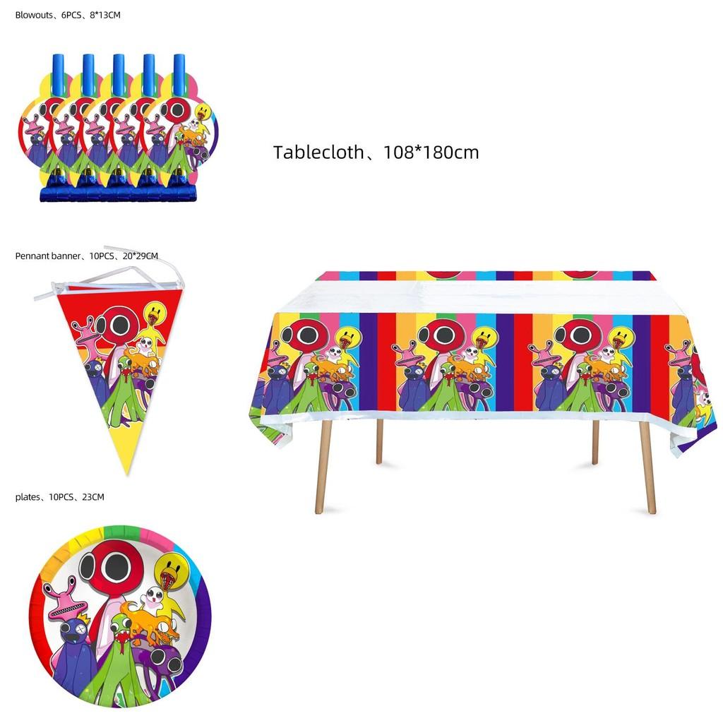 Праздничные принадлежности Roblox Rainbow Friends для незабываемого празднования дня рождения