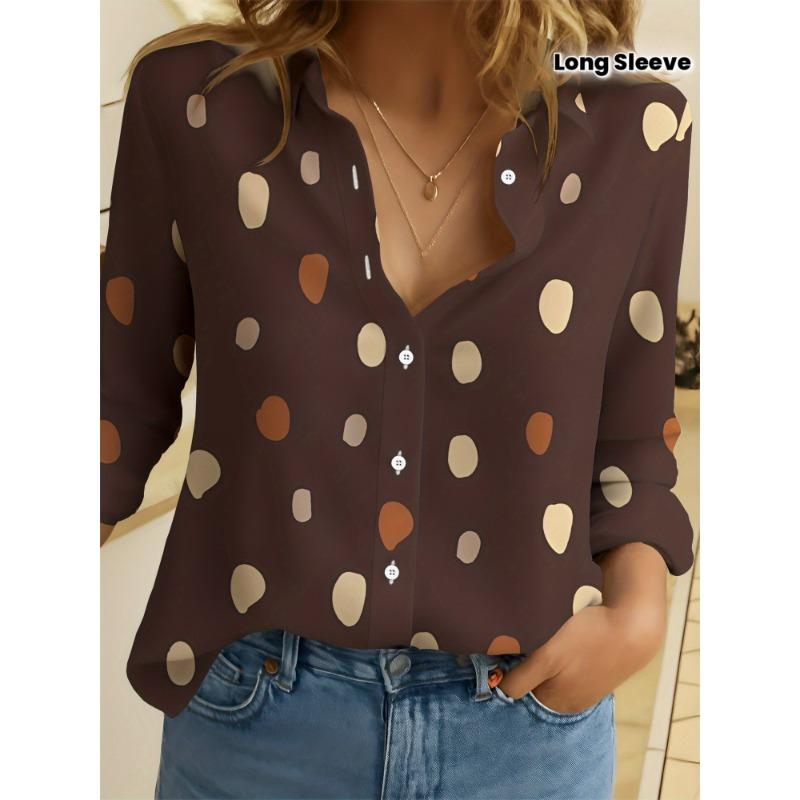 Women's long-sleeved shirt soft, comfortable, skin-friendly and delicate floral shirt long-sleeved