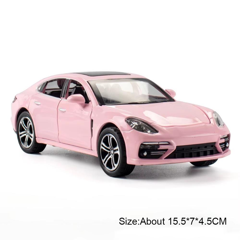 1:32 911 GT3 Panamera Модель из сплава Игрушечная машина Двери открываются Звук Свет Оттянуть Назад Резиновые шины Детская литая игрушечная машина Подарок для мальчика