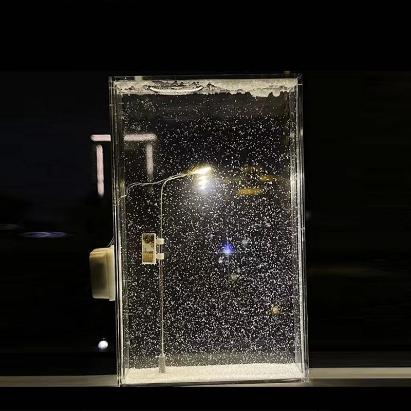 Маленький ночник Снежная сцена Уличный фонарь Набор для DIY Креативный Снежный вечер Переливающийся ночник Пакет материалов для ручной работы Лучшие подарки