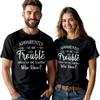 Мужская Женская Футболка День Лучших Друзей 'Trouble Together' Лучший Друг Совместная BFF #BFD