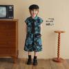 Boys' Sleeveless Floral Print Cotton Summer Set