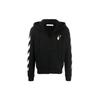 OFF WHITE Узкая посадка Худи на молнии с принтом Arrows Diag OMBE001F20FLE0071001