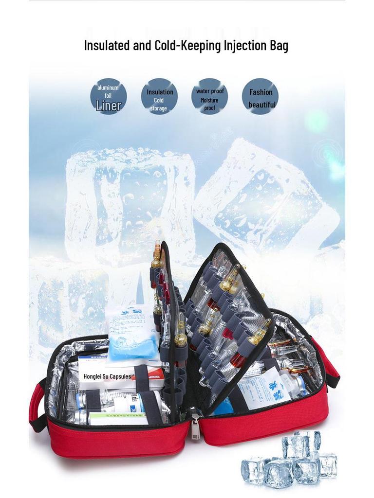 Портативная термосумка для лекарств - Маленькая сумка-переноска для первой помощи и инъекций