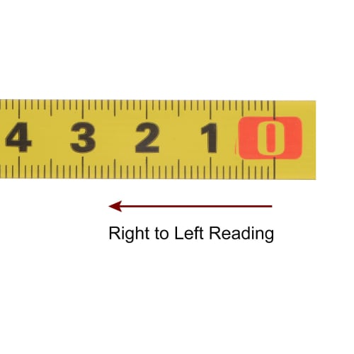 uxcell Carbon Steel Adhesive Tape Measure, Yellow, Straight Track Tape, Flat Ruler, 400cm Metric, Right To Left Reading