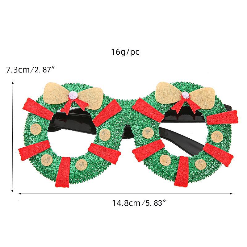 Cartoon Christmas Glasses - Festive Dress-Up Props for Kids & Adults