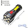 Portable Multifunctional COB LED Flashlight: USB Rechargeable, Mini Size, Bright Outdoor Work Light