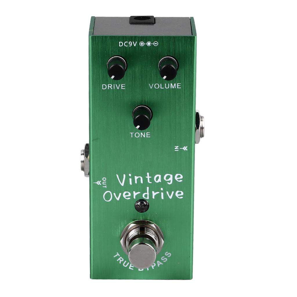 Guitar Effect Pedal Vintage Overdrive True Bypass Portable Instrument Accessory