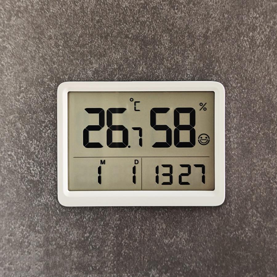 Ультратонкие настенные магнитные часы с термометром и гигрометром