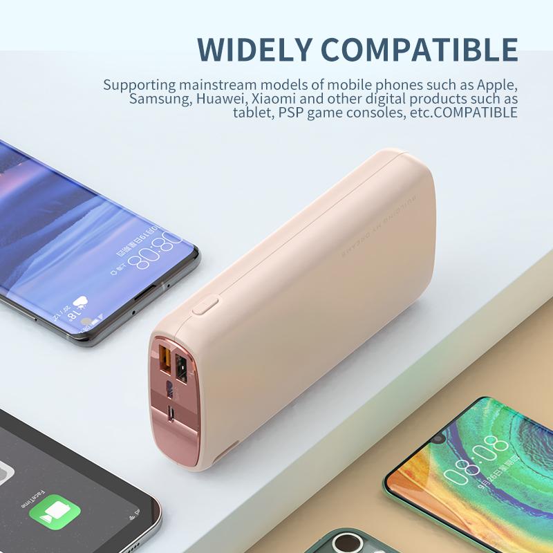 Power Bank Kuulaa 20000мАч со светодиодным индикатором заряда