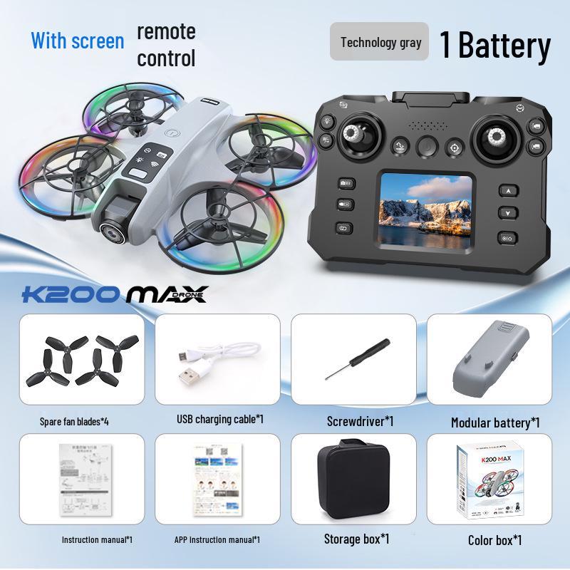 K200 Brushless Drone with HD Screen, Optical Flow, Aerial Photography, and Full Protection Remote Control