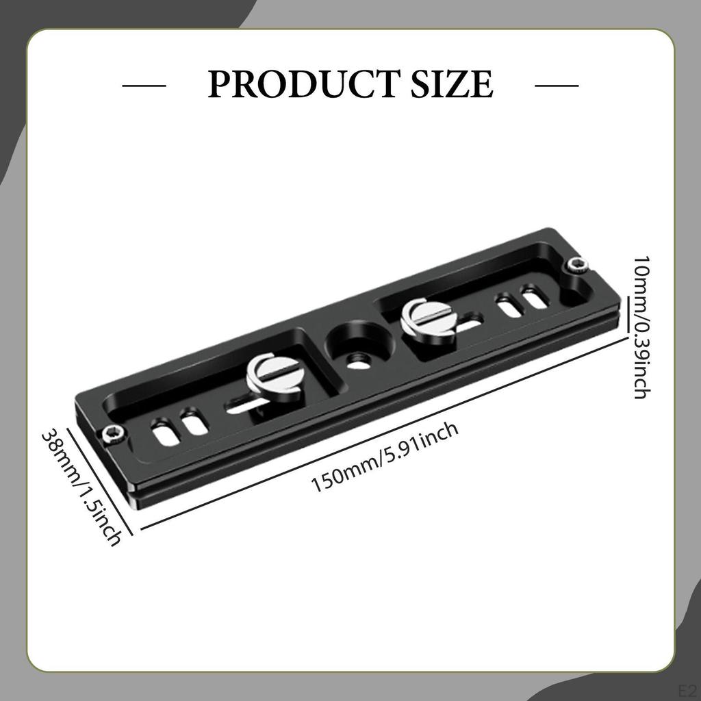 Camera Tripod Quick Release Plate Aluminum Alloy DSLR Stabilizer Accessories Easy To Install