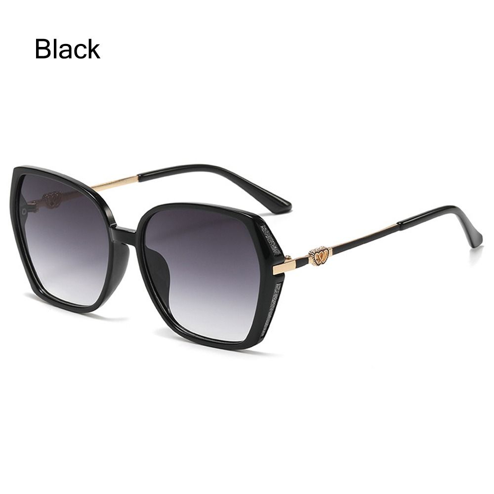 Trendy UV Protection Women's Rhinestone Shades Oversized Street Shooting Large Frame Sunglasses Gradient Eyewear