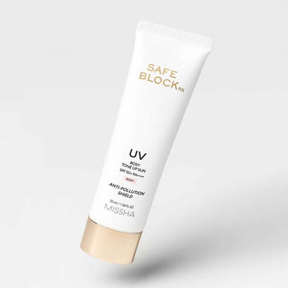 MISSHA Солнцезащитный крем Safe Block RX UV Rosy Tone-Up SPF50+ PA++++, 50 мл, 2 шт.