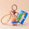 Брелок для ключей Capybara из ПВХ, милый кулон в виде панды из мультфильма, подарок на день рождения для детей