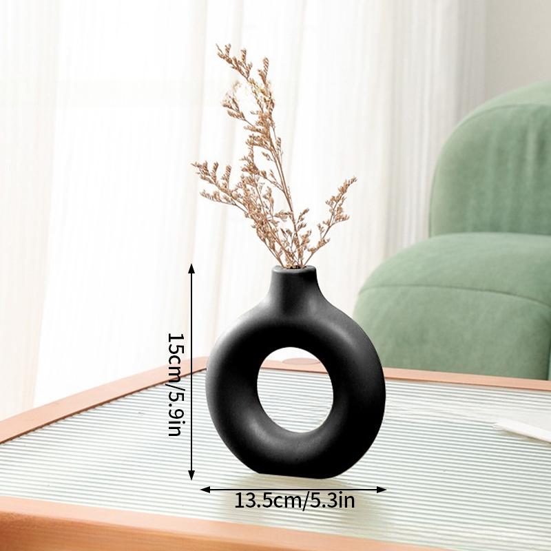 Artistic Plastic Flower Vase Nordic Style Vases Decorative Vase Flower Vases Living Room Ornament Home Decor Table Decoration