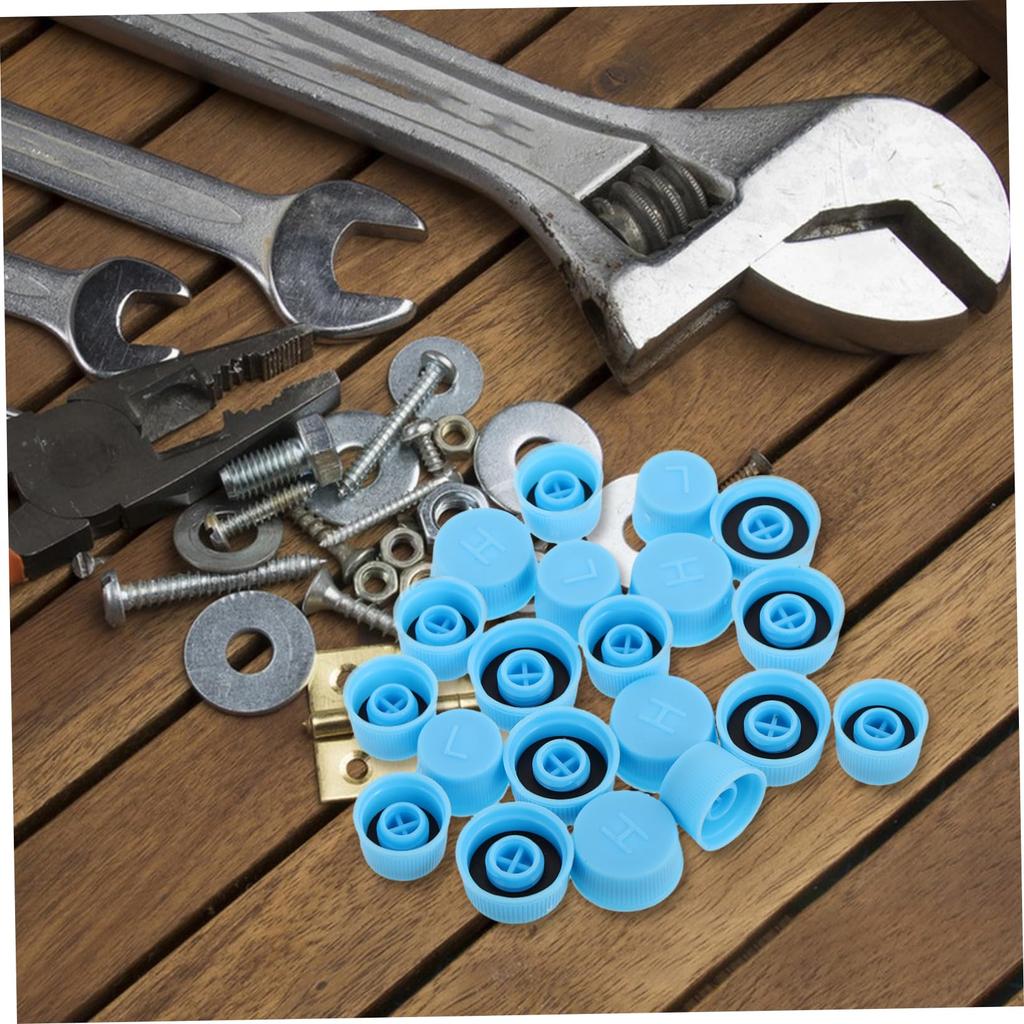 HORIALENCE 20 шт. Колпачки для клапанов автомобильного кондиционера Колпачки для клапанов низкого давления автомобильного кондиционера