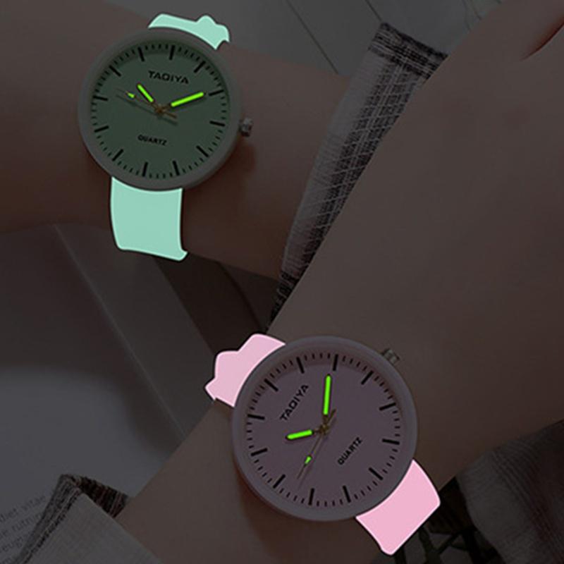 Luminous Women Children Silicone Creative Brand Watch Lovers Romantic Quartz Watches Gifts Clock